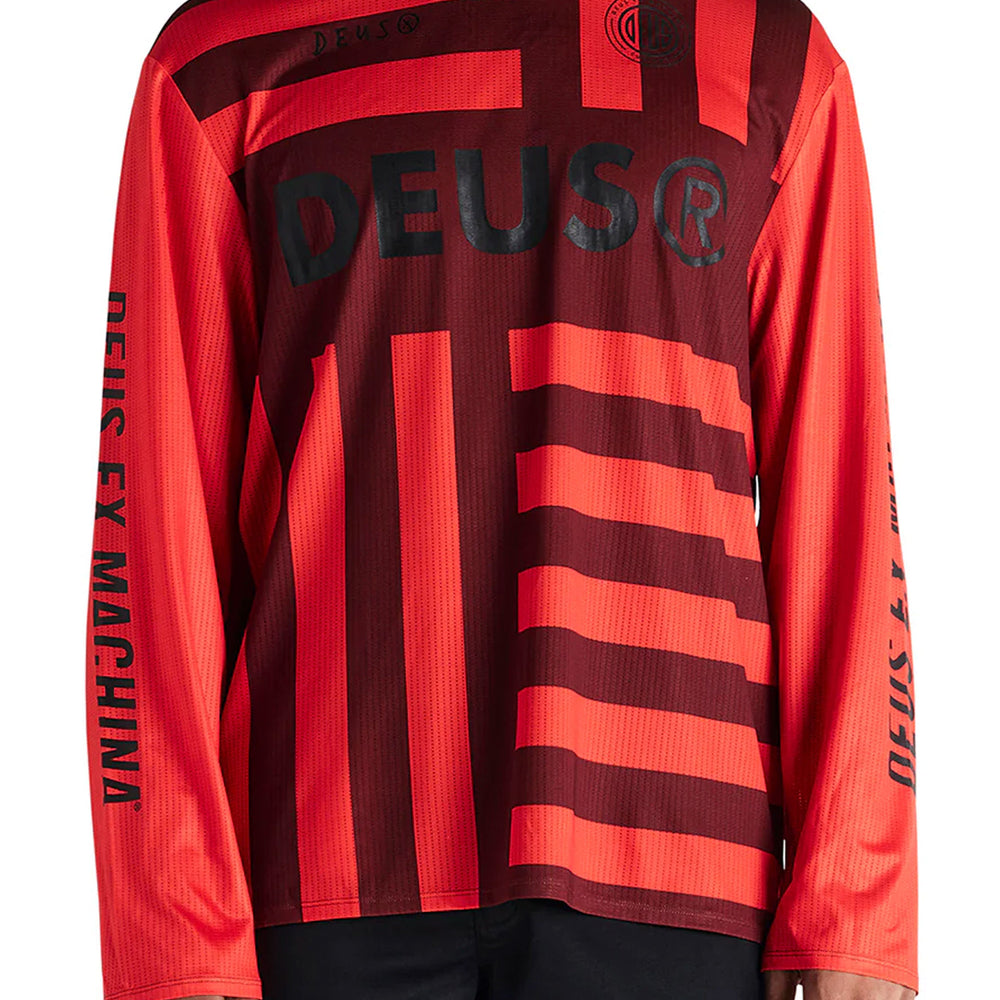 Pukas Surf Shop Man Tee Deus Blackout Moto Jersey Orange