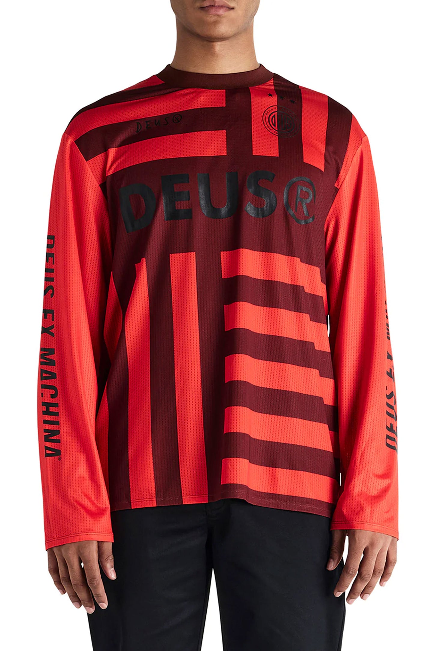 Pukas Surf Shop Man Tee Deus Blackout Moto Jersey Orange