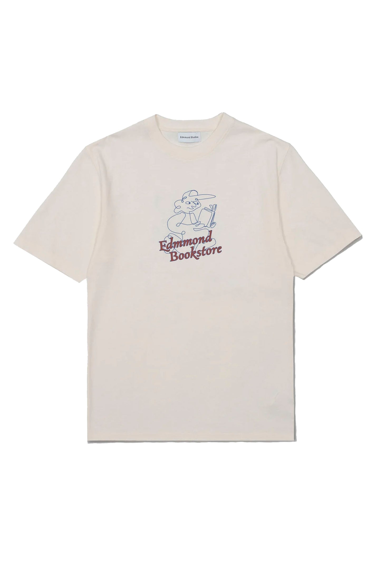 EDMMOND Bibliophile Tee - front view with chest print for book lovers