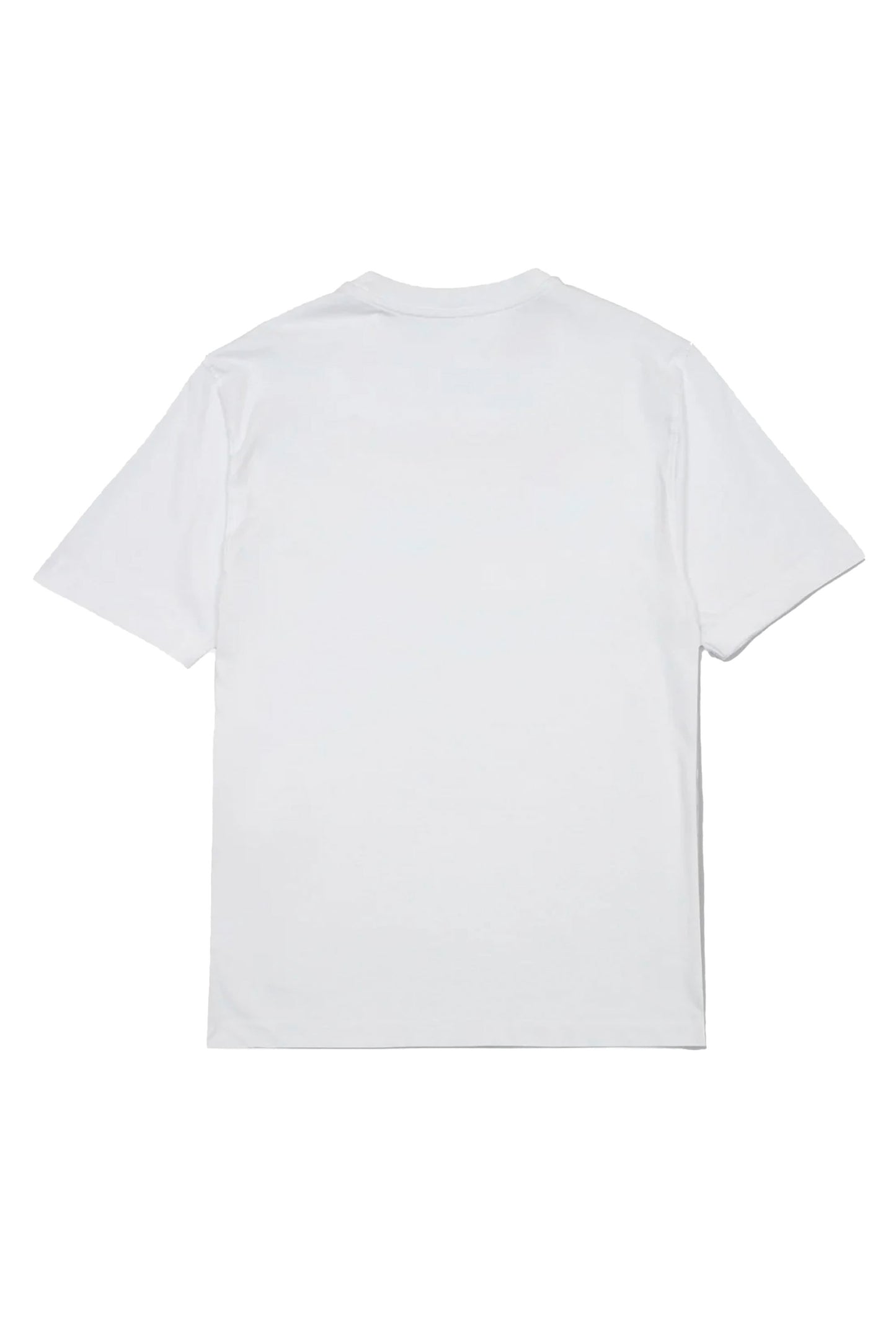 EDMMOND Mel Roy Tee in white - front view with chest print