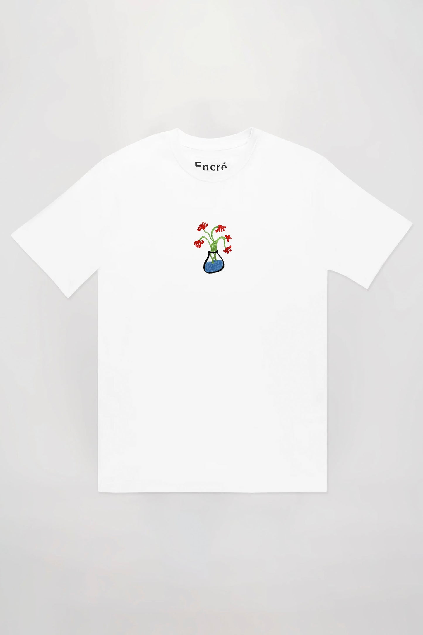 ENCRÉ white flowers in june t-shirt - men's coastal lifestyle clothing at Pukas Surf Shop
