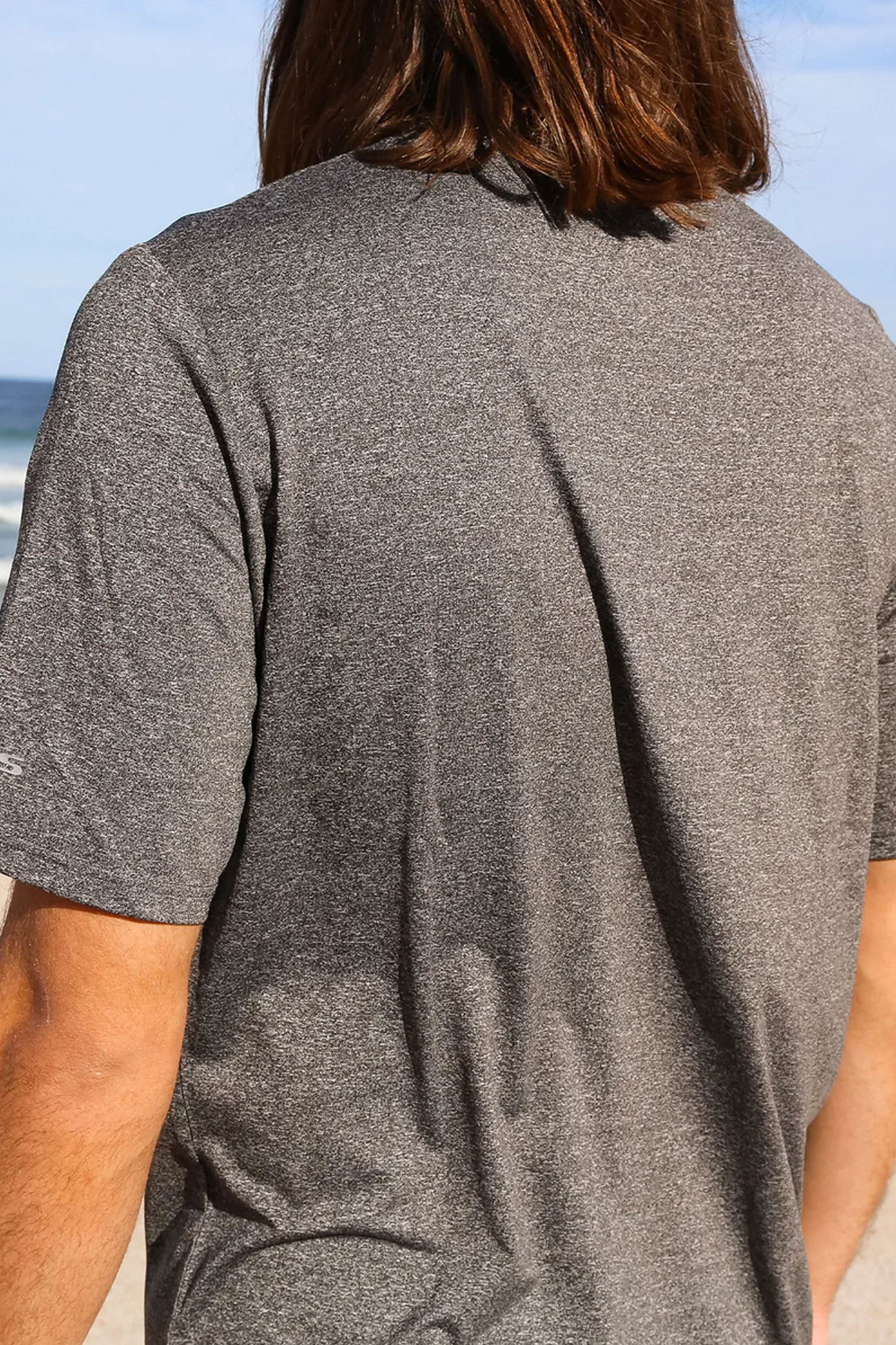 Pukas Surf Shop Man Tee FCS Uv Surf Heather Grey