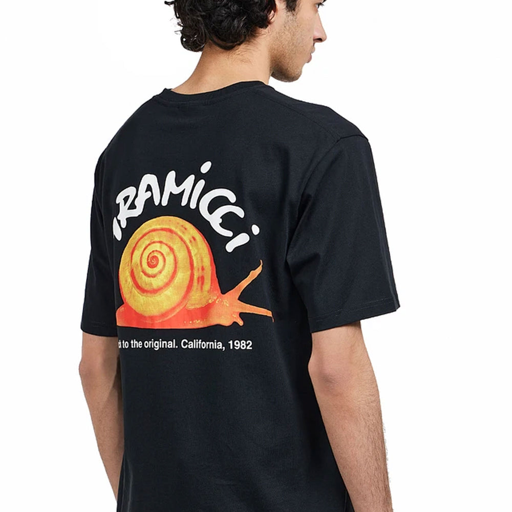 Pukas Surf Shop Man Tee Gramicci Snail Tee Vintage Black