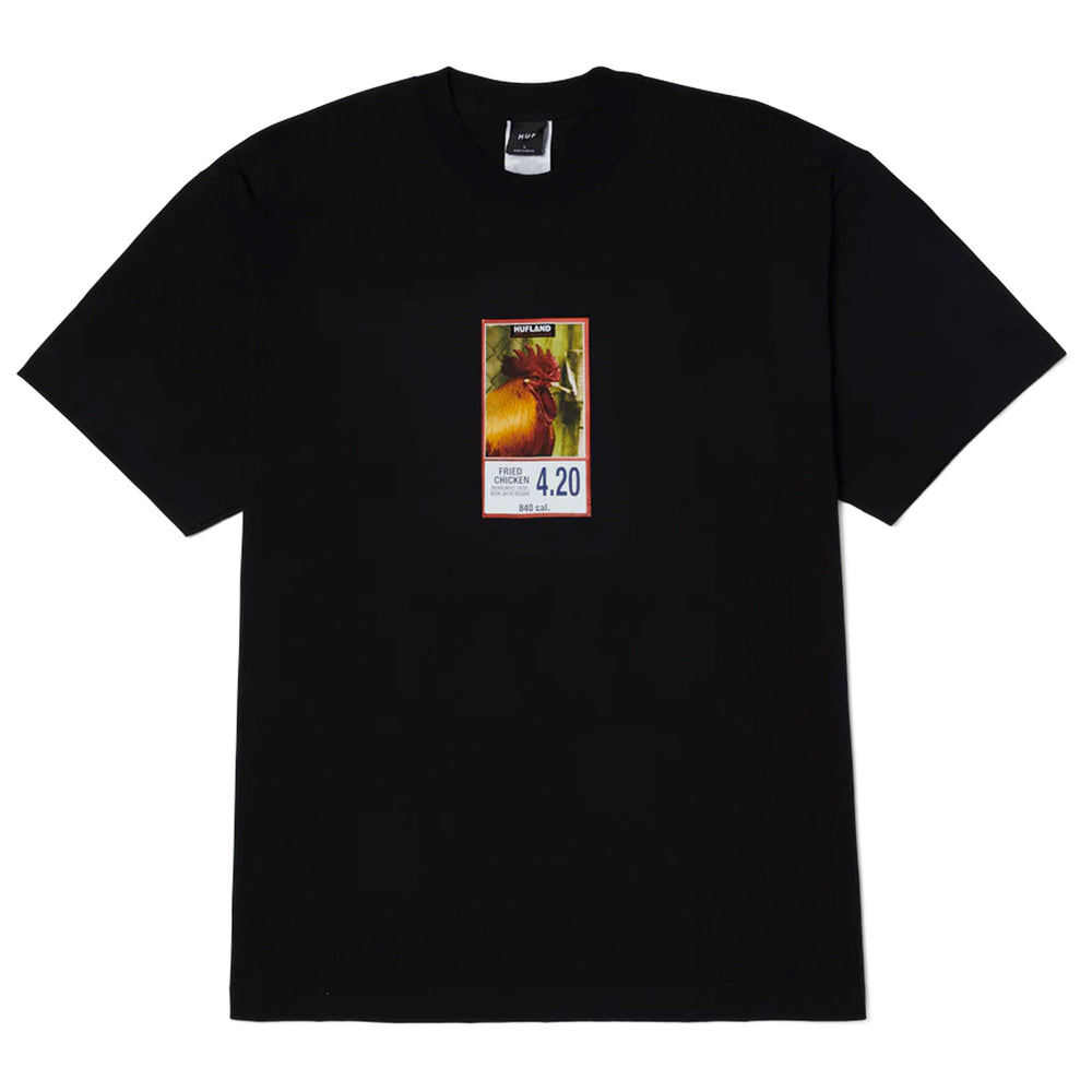 Pukas Surf Shop Man Tee HUF Fried Black