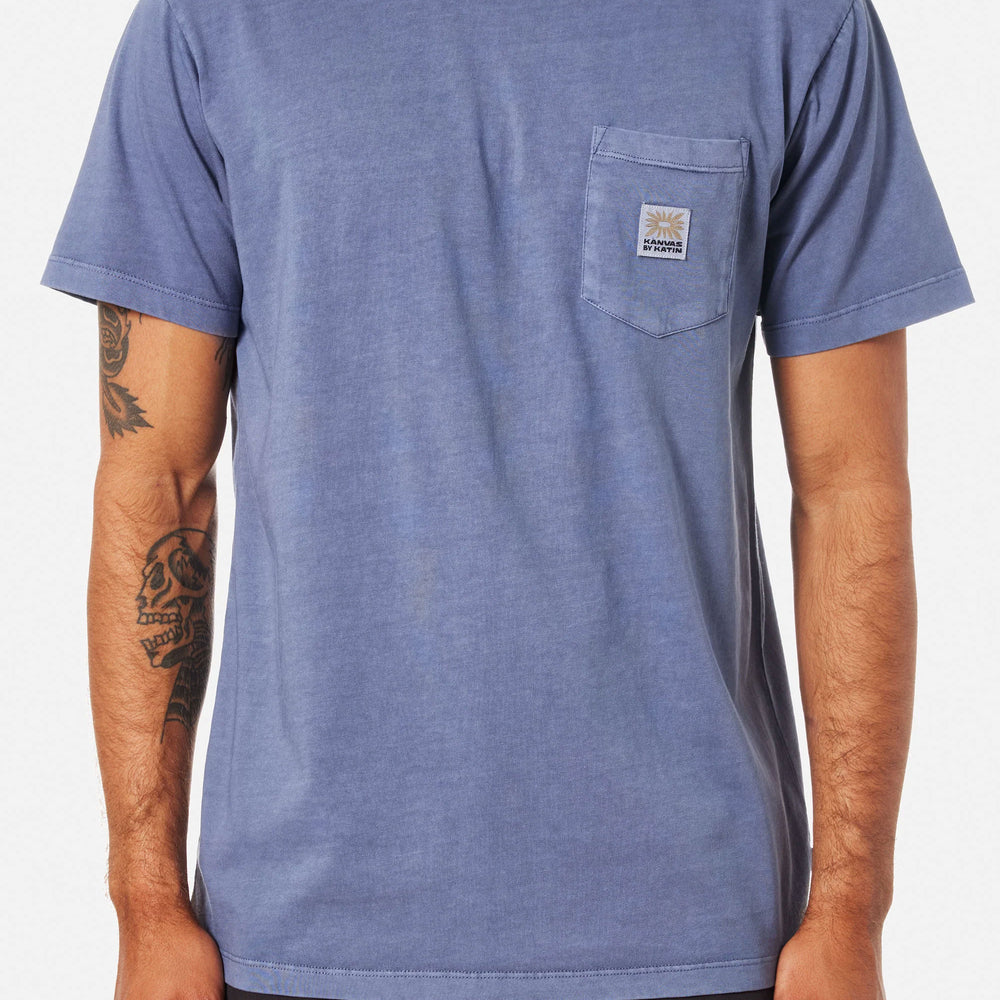 Pukas Surf Shop Man Tee Katin Anemone Blue