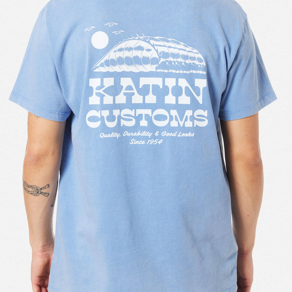 Pukas Surf Shop Man Tee Katin Drainer Blue