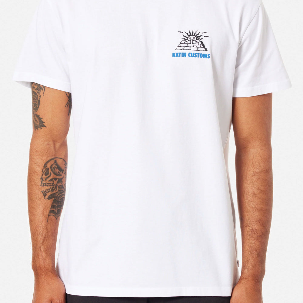 Pukas Surf Shop Man Tee Katin Peaks White