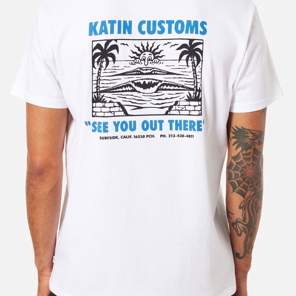 Pukas Surf Shop Man Tee Katin Peaks White