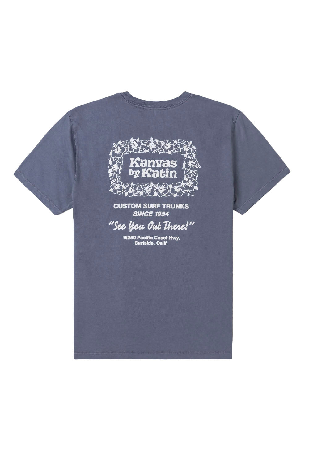 Katin Surform Tee in Blue – men's relaxed fit surf graphic tee, available at Pukas Surf Shop
