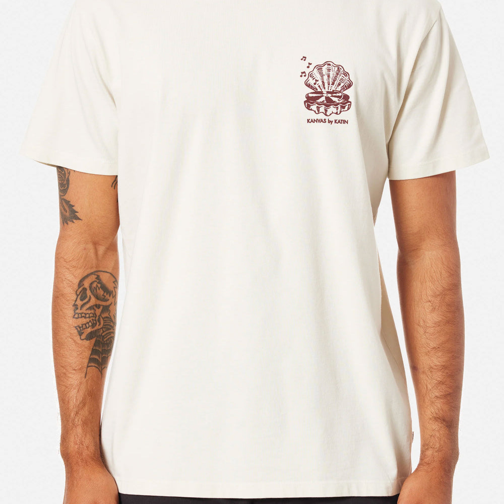 Pukas Surf Shop Man Tee Katin Vibrations Vintage White