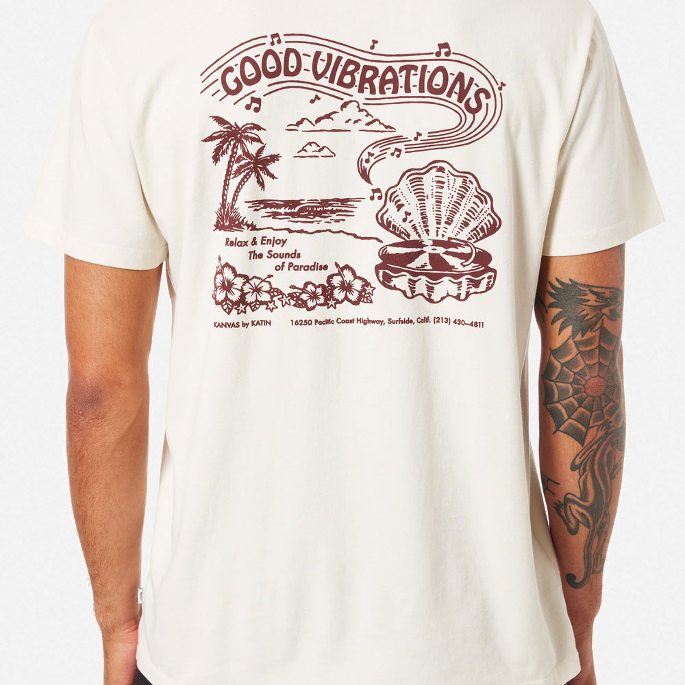 
                      
                        Pukas Surf Shop Man Tee Katin Vibrations Vintage White
                      
                    