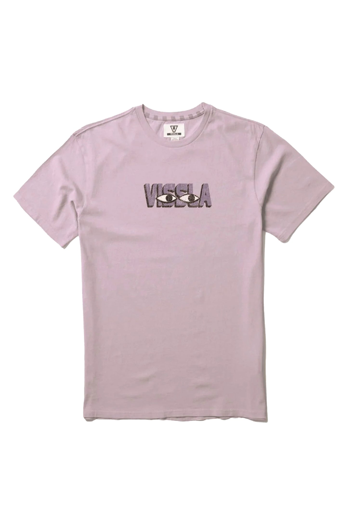 Vissla Pukas Surf Shop Made In The Shade pocket tee lilac graphic surf print