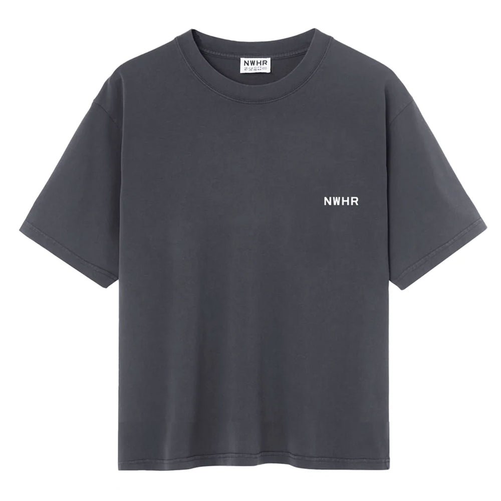 Pukas Surf Shop Man Tee NOWHERE Washed Black