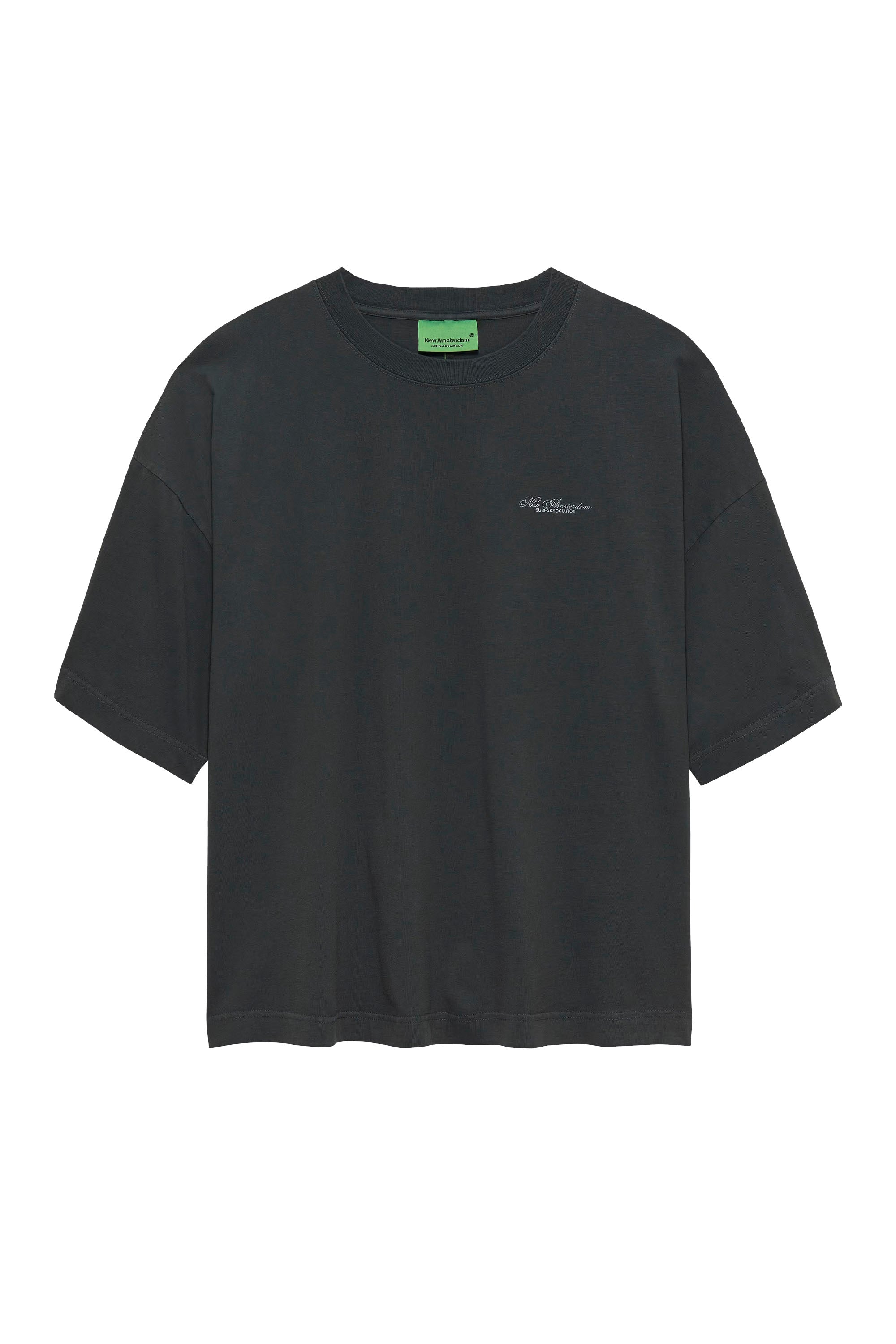 New Amsterdam Big Logo Tee Anthracite | Shop at PUKAS SURF SHOP