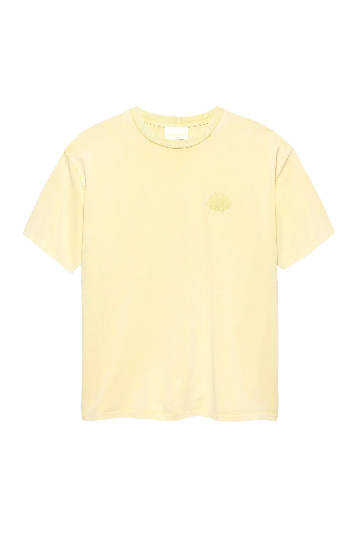 NEW AMSTERDAM SURF ASSOCIATION Chop Tee in Butter Yellow - Front View