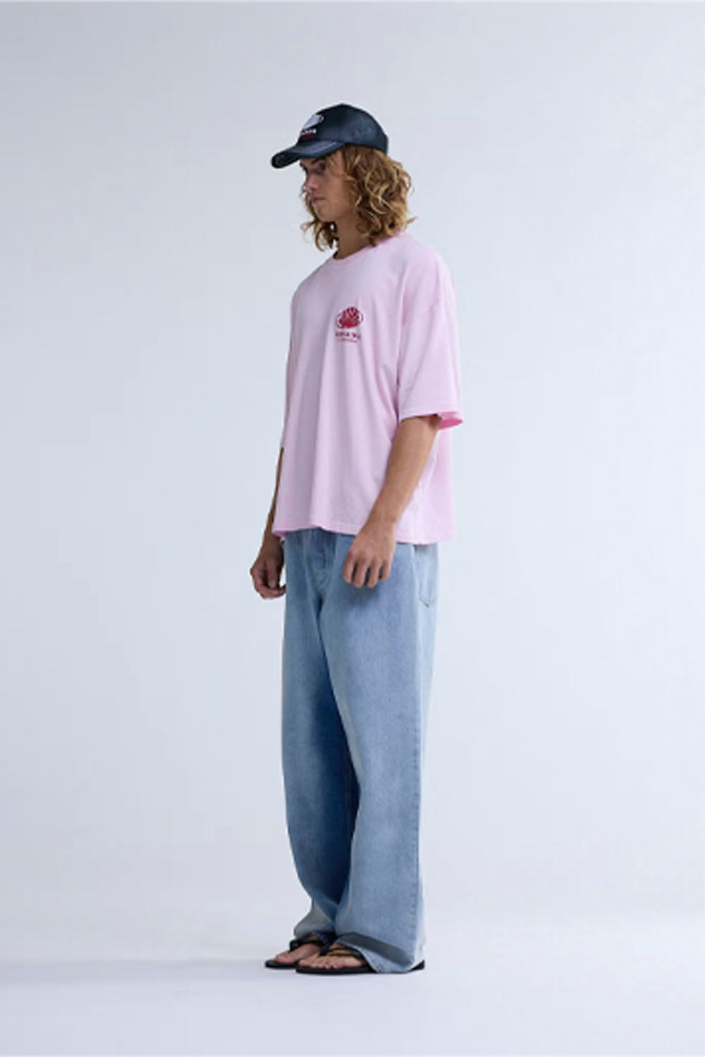New Amsterdam Corporate Logo Tee Pink Lady | Shop at PUKAS SURF SHOP