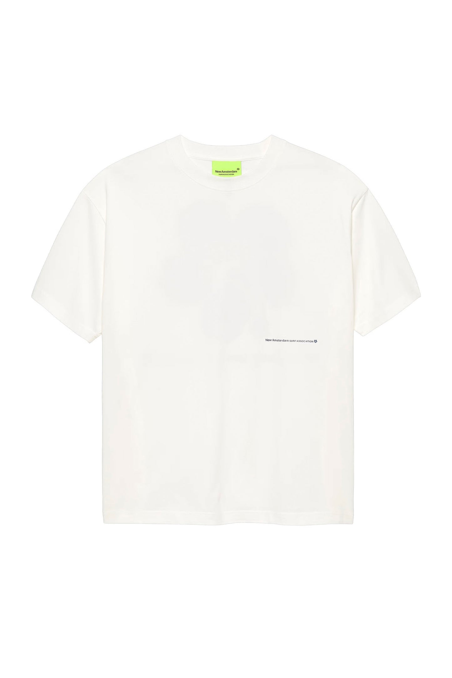 NEW AMSTERDAM SURF ASSOCIATION Hibiscus Tee - Back Print Detail with Tropical Artwork