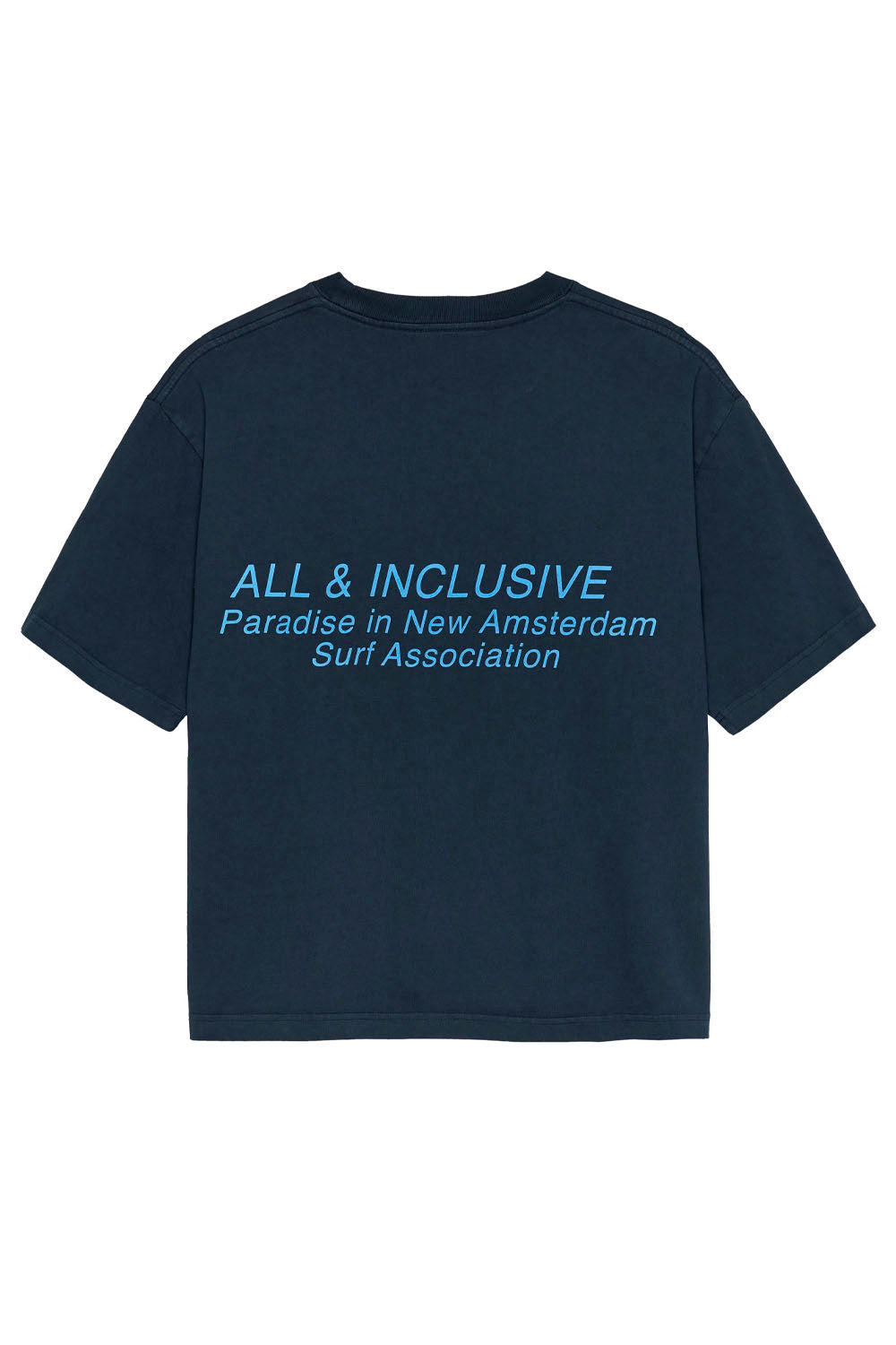 New Amsterdam Surf Association Resorts Tee Men Navy Blazer – Surf graphic tee with resort print | Pukas Surf Shop