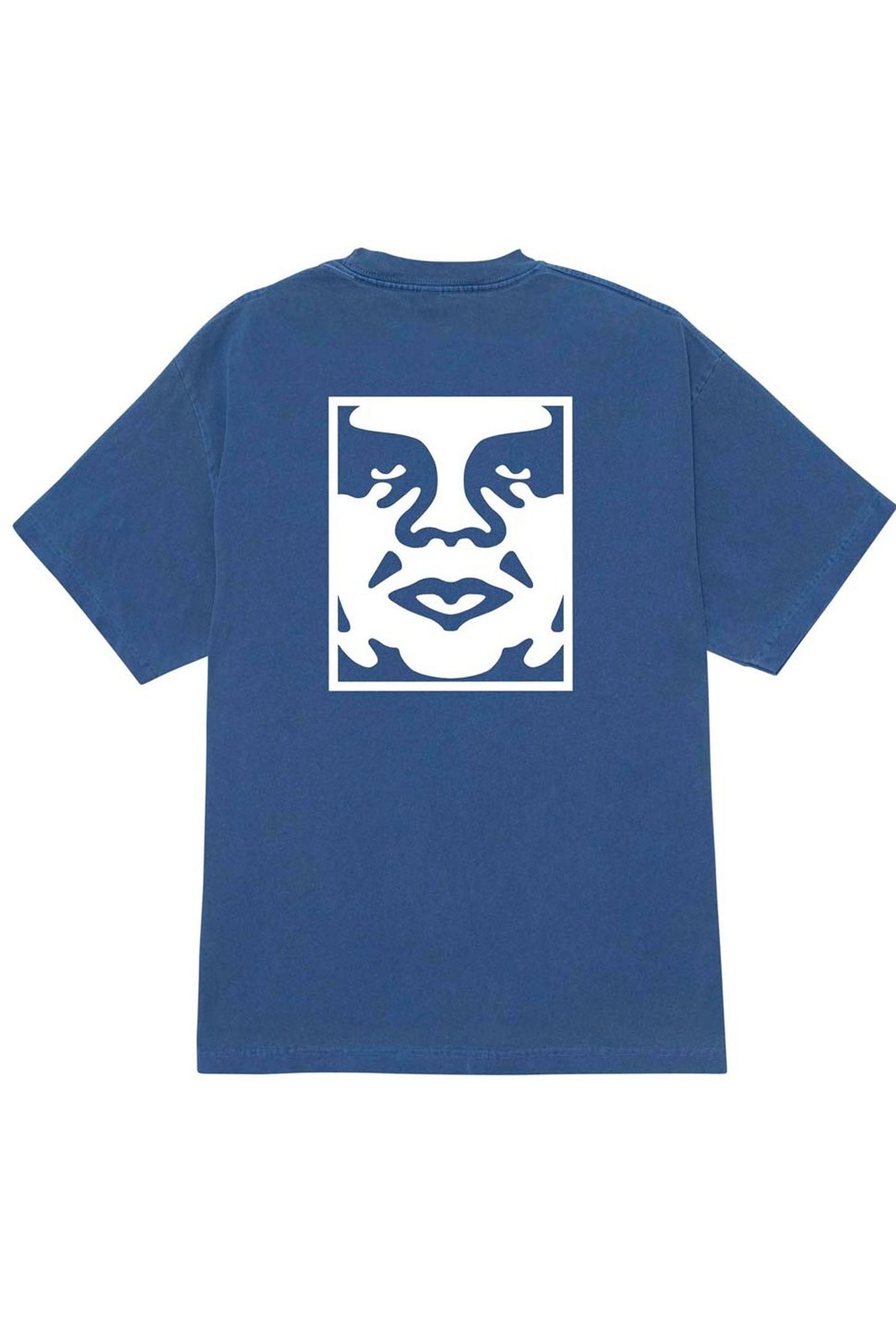 Obey Blue t-shirt with a white graphic on the back Pukas Surf Shop