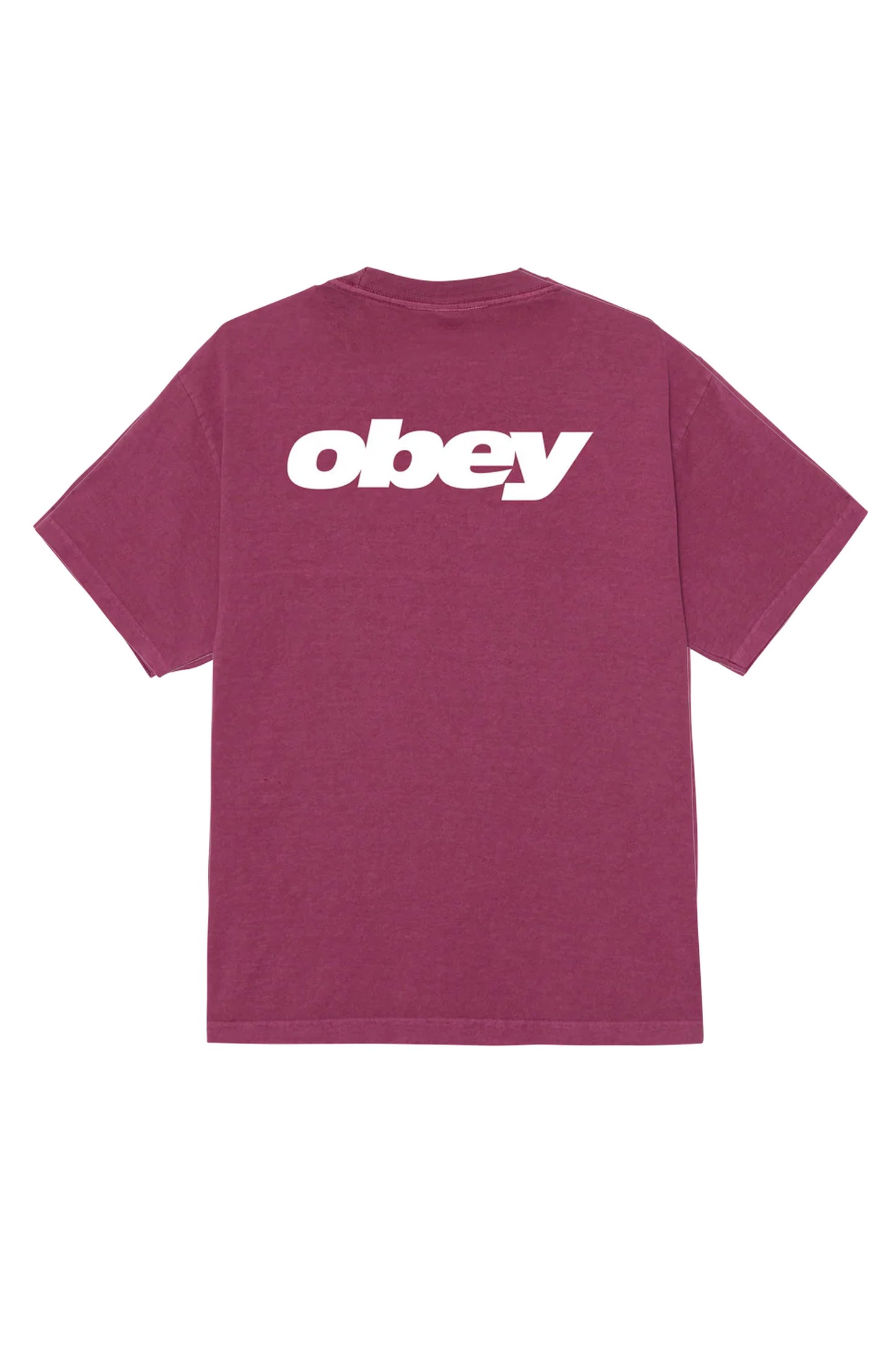 Pukas Surf Shop OBEY Bounce Pigment T-Shirt in PIGMENT BERRY
