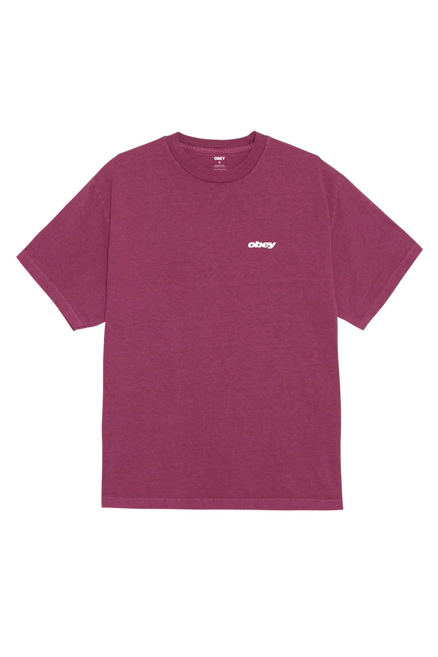 Pukas Surf Shop OBEY Bounce Pigment T-Shirt in PIGMENT BERRY