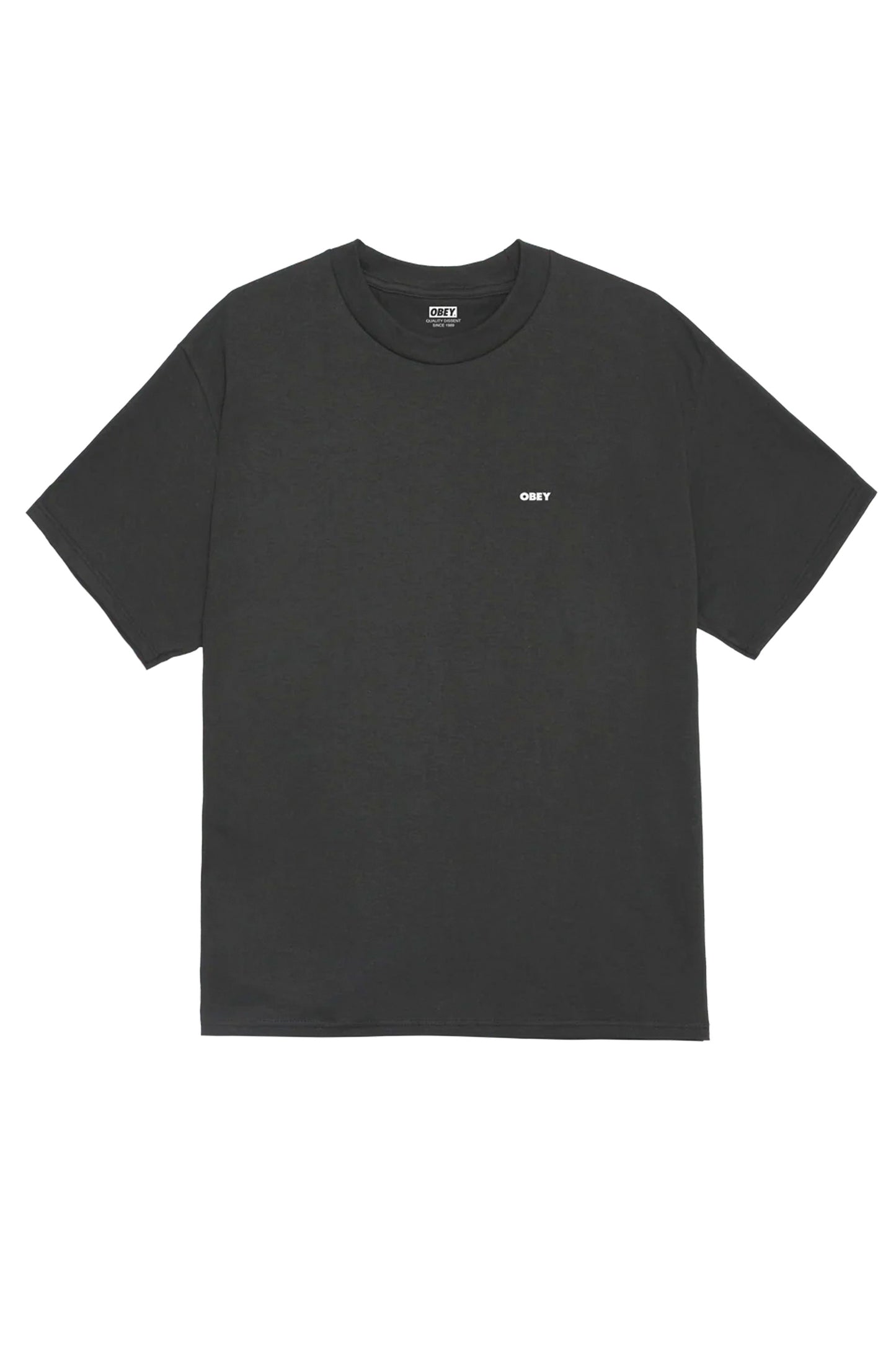 Pukas Surf Shop OBEY Eyes Open Minds Open Classic T-Shirt in VINTAGE BLACK