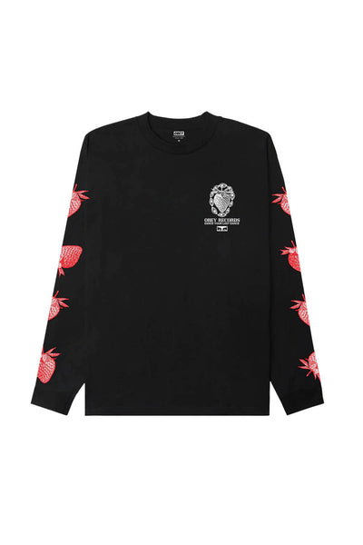 OBEY Garden Long Sleeve Tee Black | Shop at PUKAS SURF SHOP