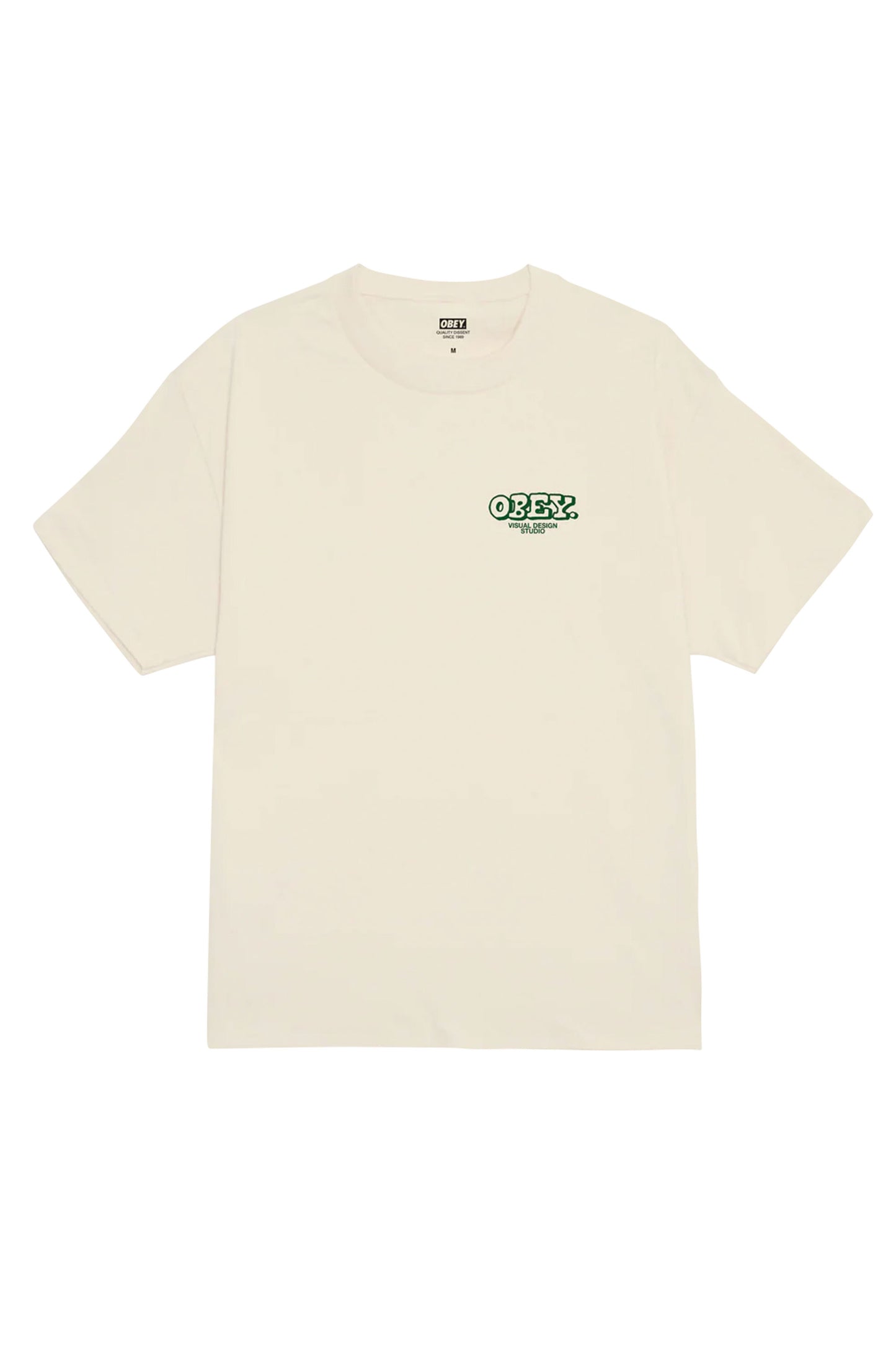 Pukas Surf Shop Obey Knowledge & Growth cream graphic tee 