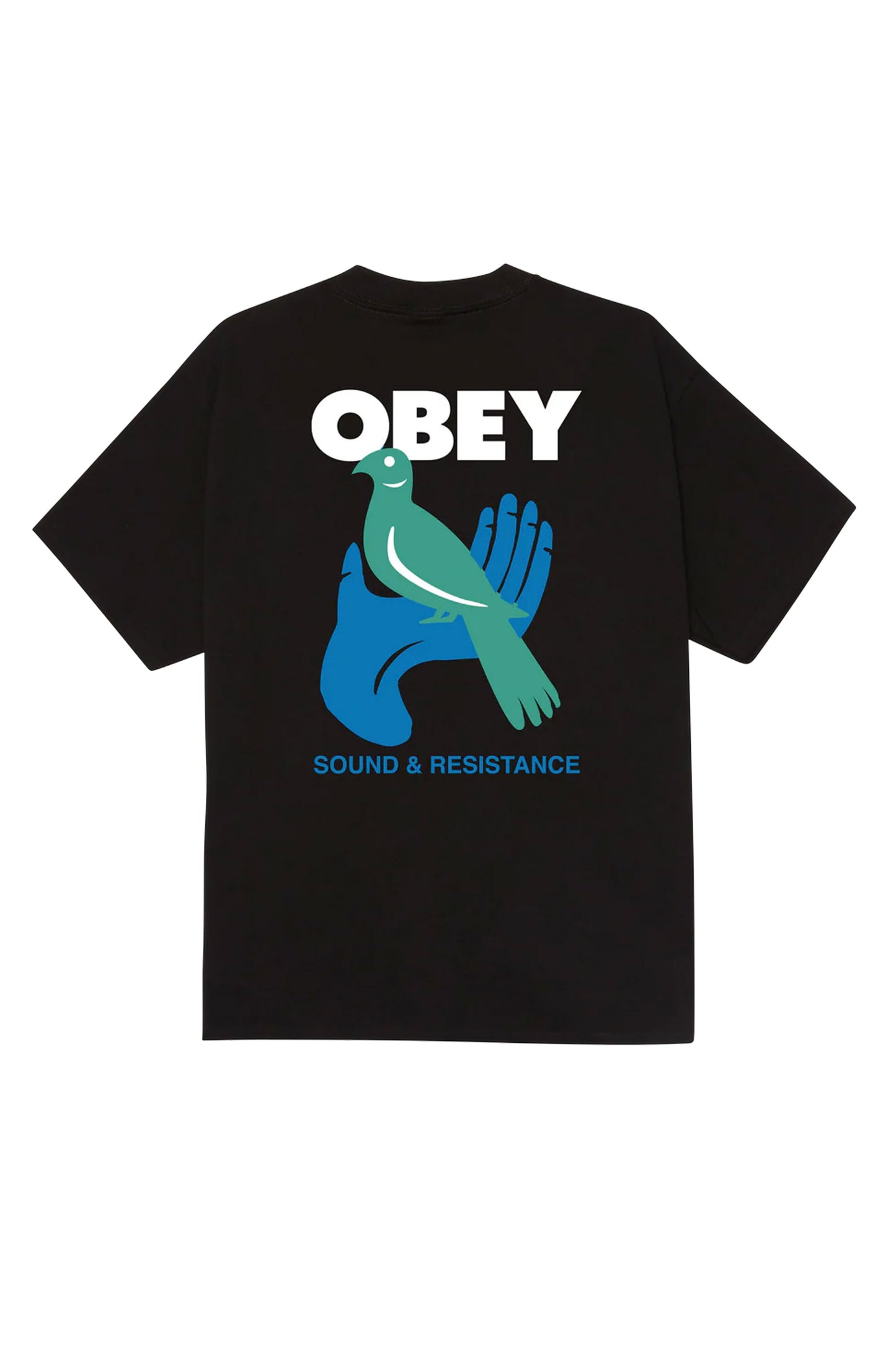 Pukas Surf Shop Man Tee Obey Obey Sound & Resistance Bird Black