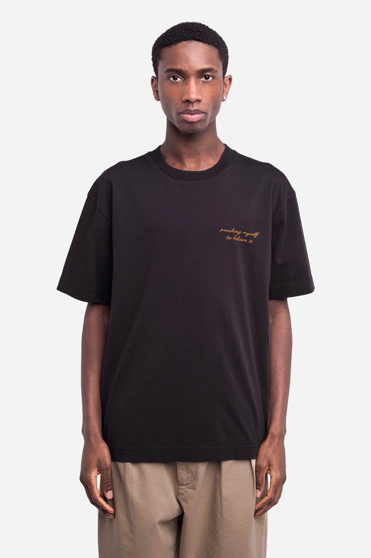 Pukas Surf Shop black loose tee organic cotton graphic print back and front