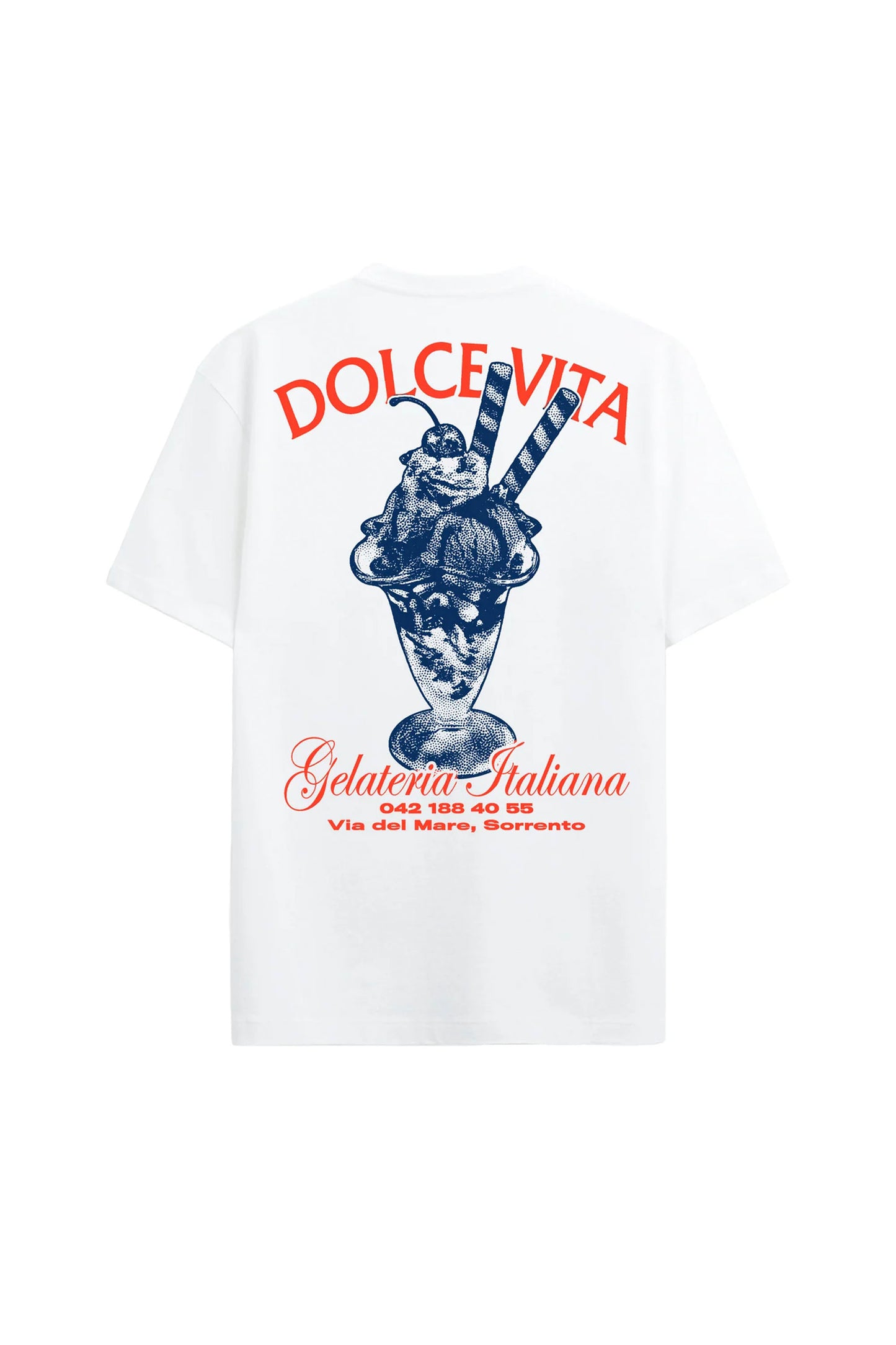 On Vacation Gelateria T-Shirt White – graphic summer tee at Pukas Surf Shop