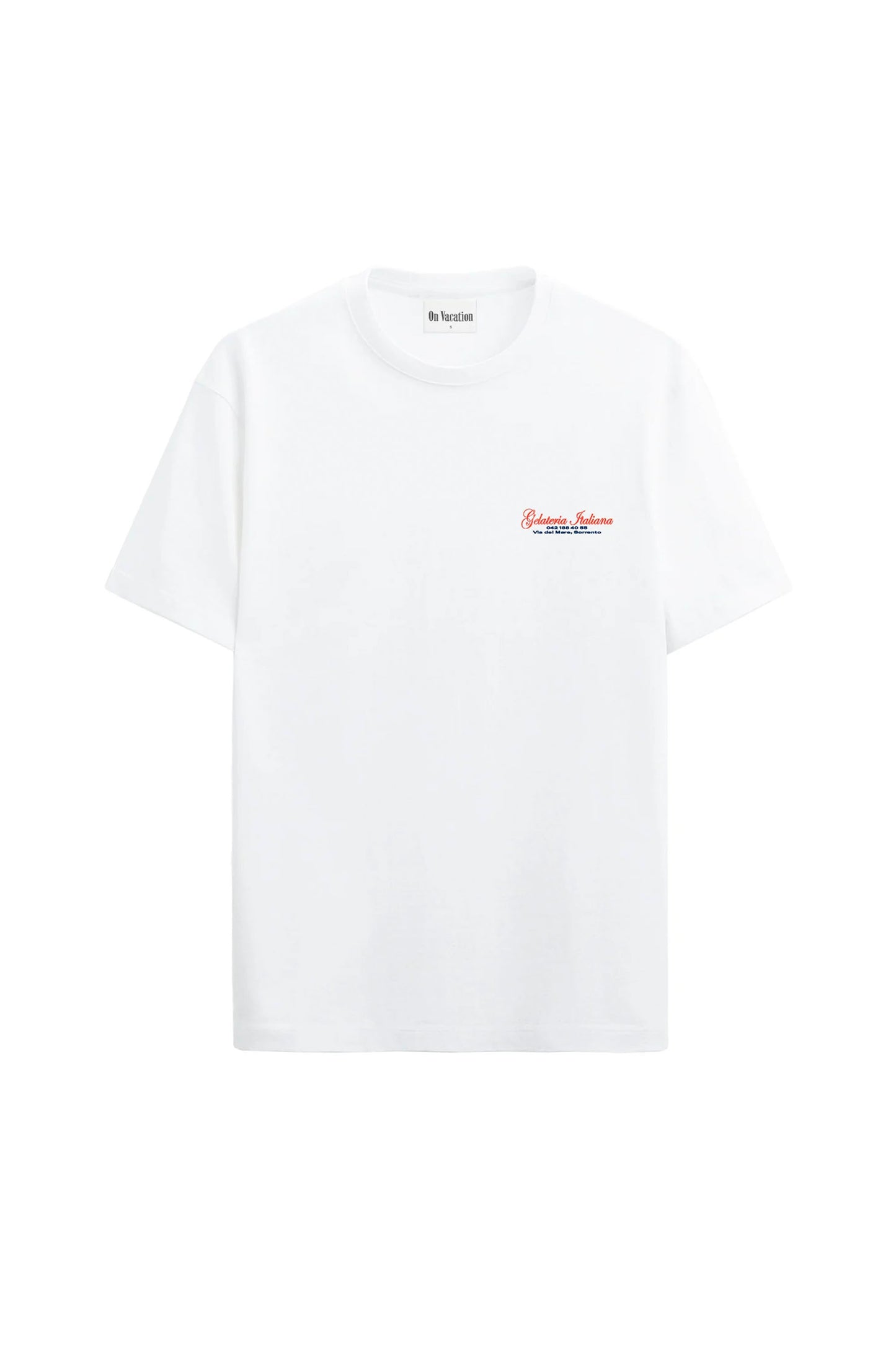 On Vacation Gelateria T-Shirt White – graphic summer tee at Pukas Surf Shop