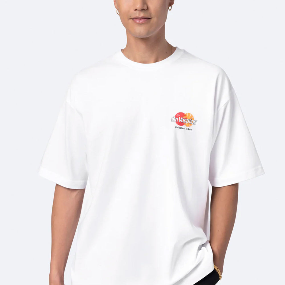 Pukas-Surf-Shop-Man-Tee-On-Vacation-Priceless-White