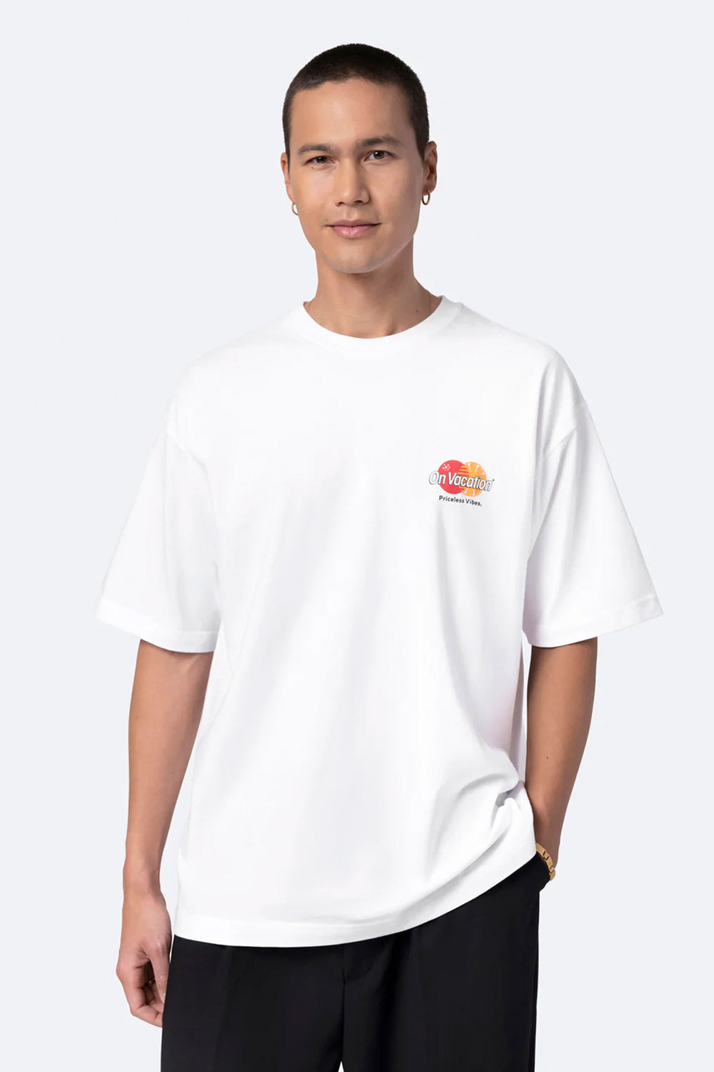 Pukas-Surf-Shop-Man-Tee-On-Vacation-Priceless-White