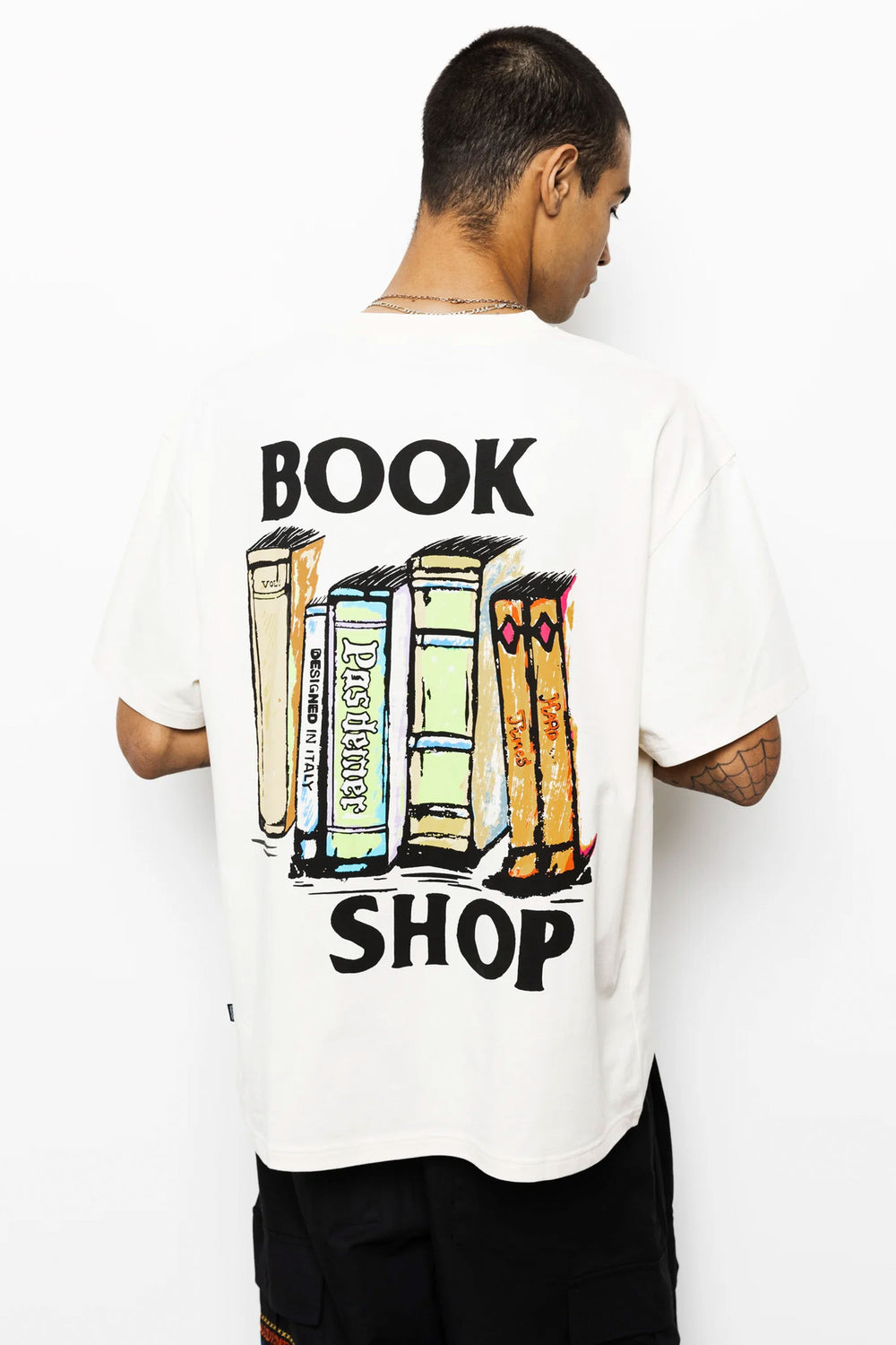 Pukas Surf Shop Man Tee Pas De Mer Black Block Tee Cream 