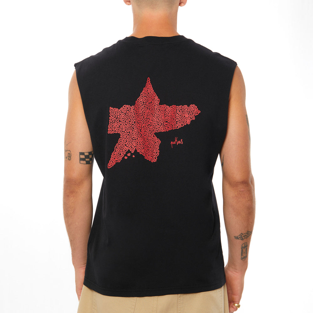 Pukas Surf Shop Man Tee Pukas Clothing Estrella Long Road Tank Black