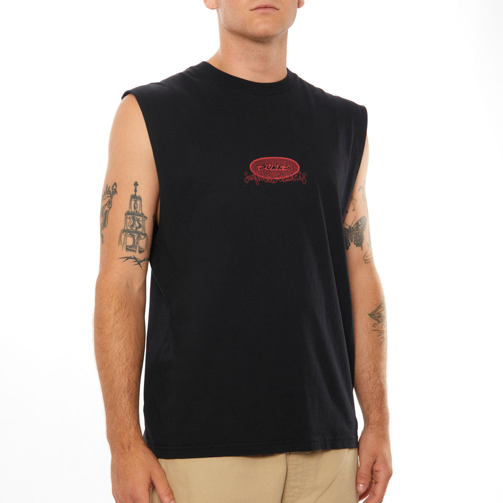 Pukas Surf Shop Man Tee Pukas Clothing Estrella Long Road Tank Black