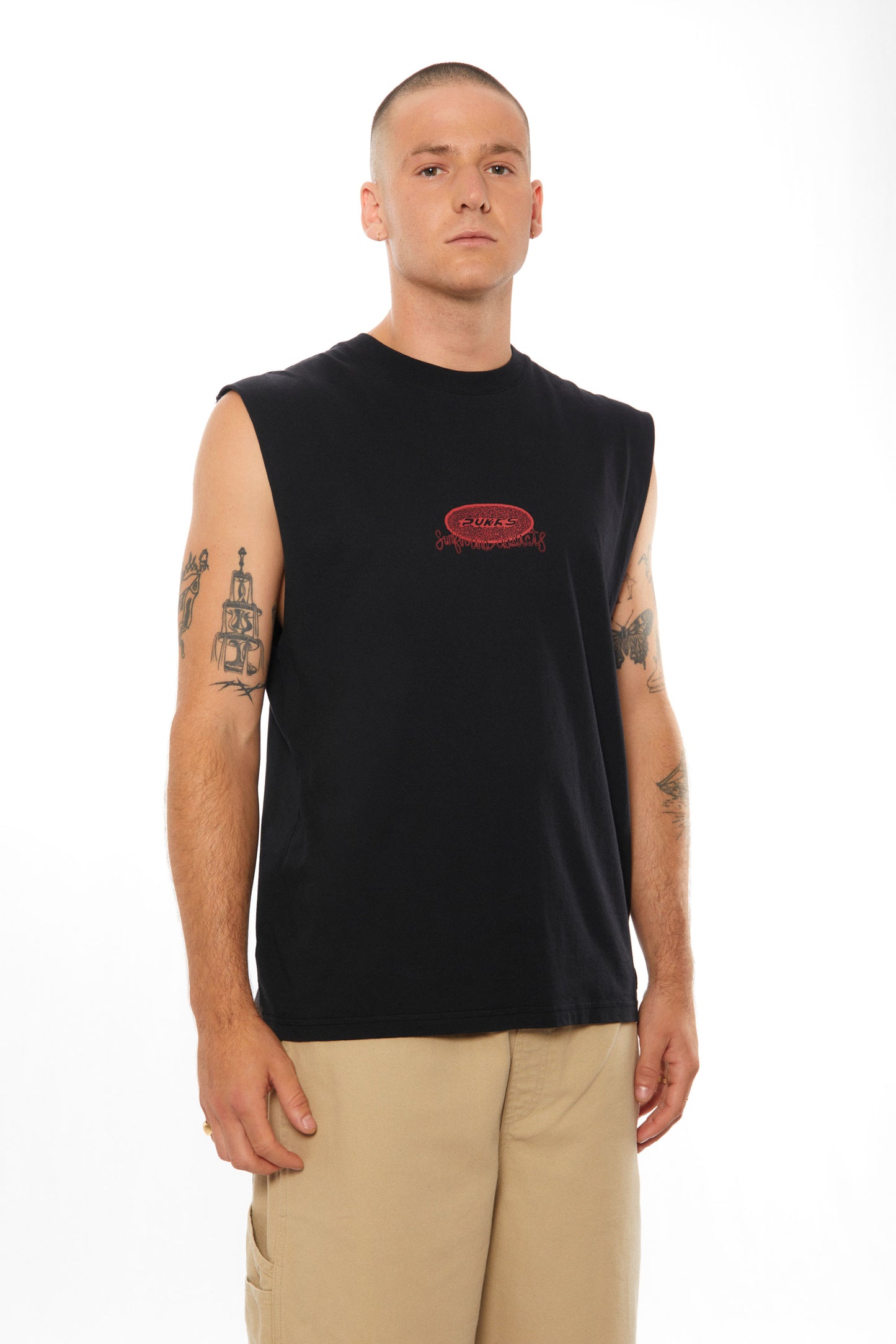 Pukas Surf Shop Man Tee Pukas Clothing Estrella Long Road Tank Black