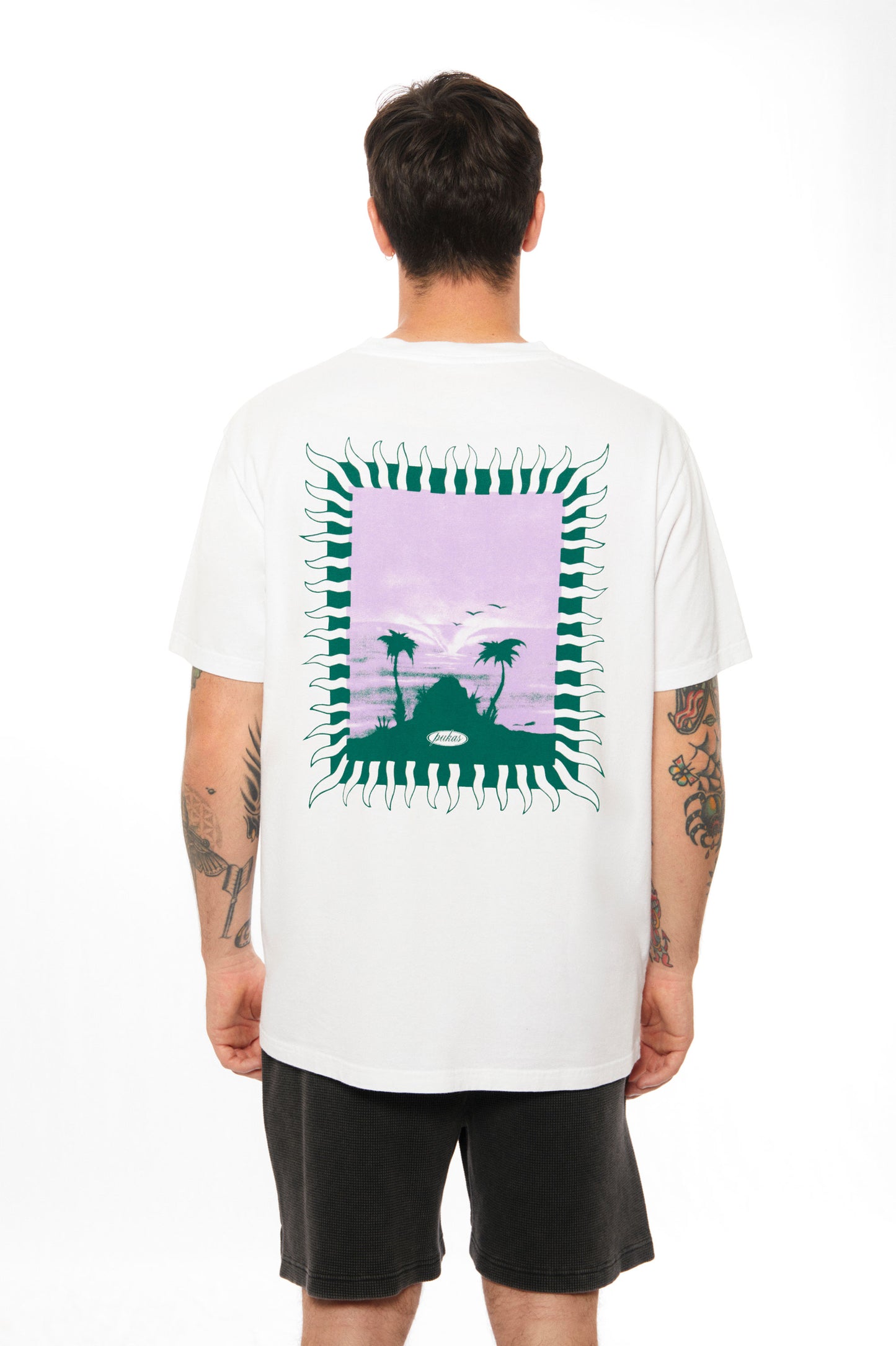 Pukas Surf Shop Man Tee Pukas Clothing Paradise Tee White