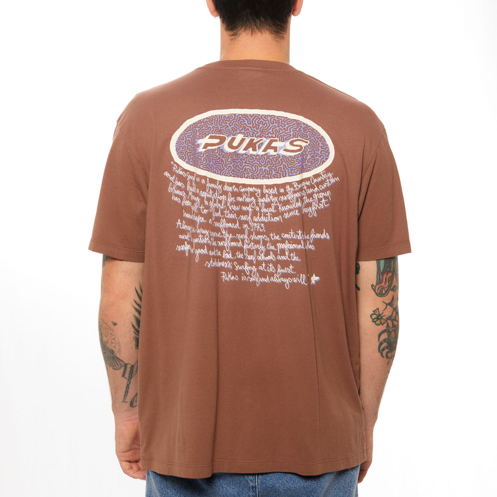 Pukas Surf Shop Man Tee Pukas Clothing Sunny Long Road Brown