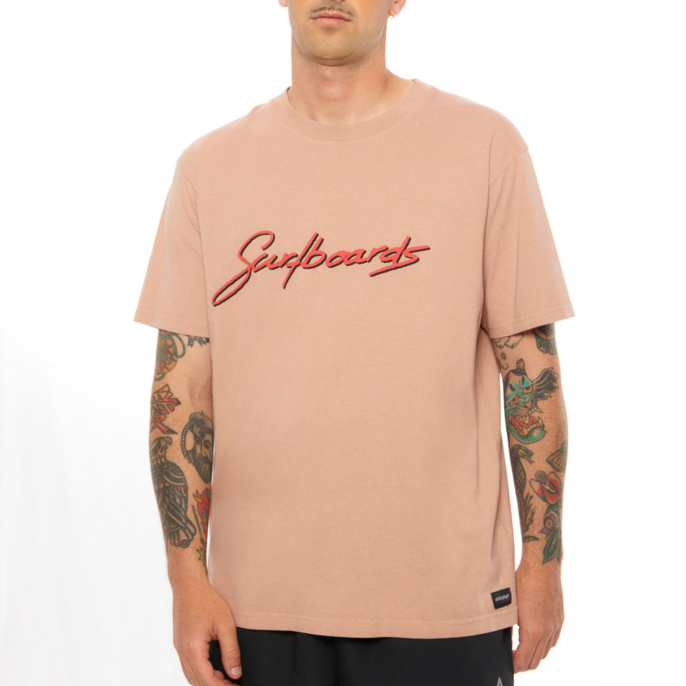 Pukas Surf Shop Man Tee Pukas Clothing Surfboards Dusty Pink