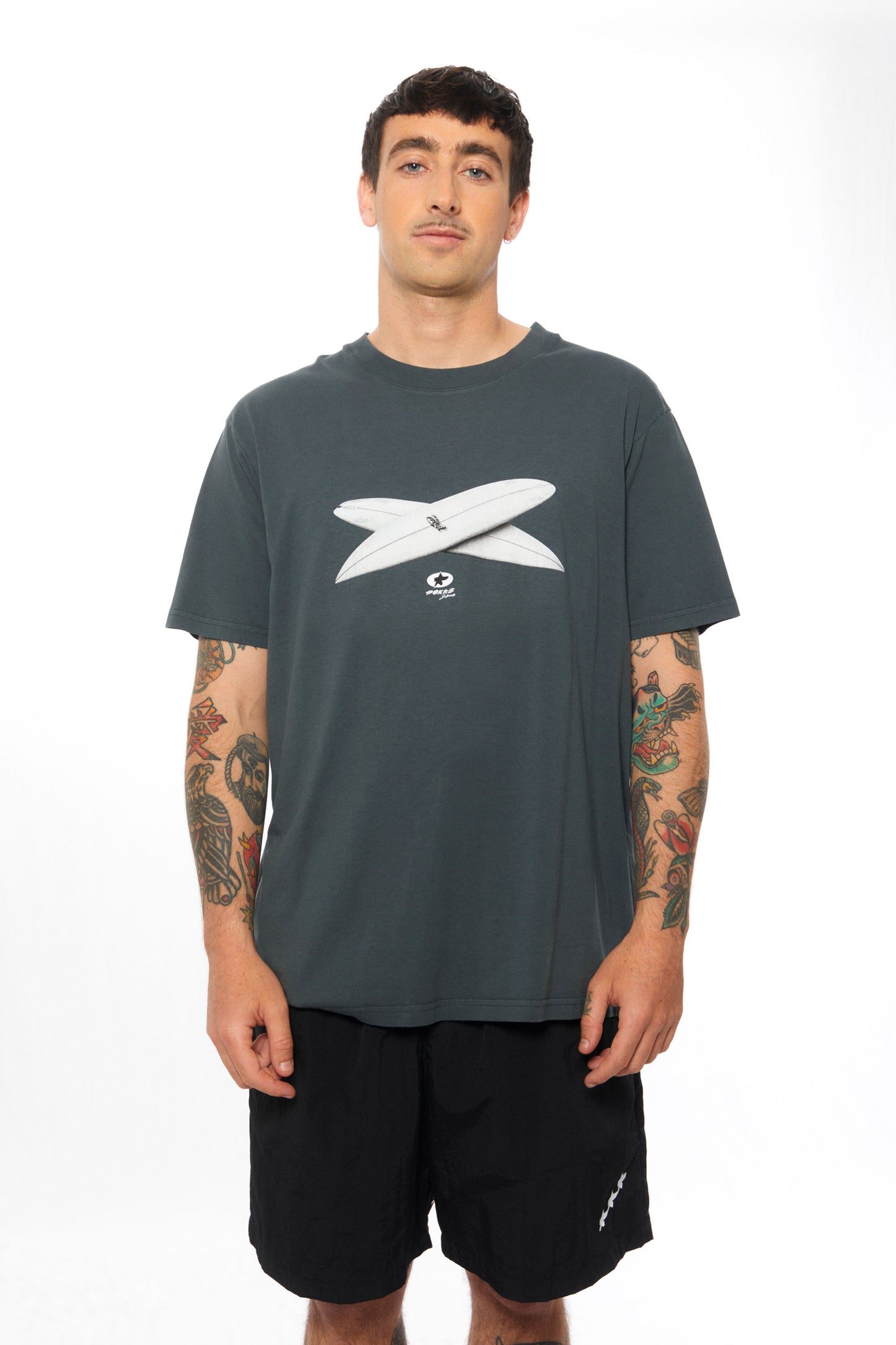 Pukas Surf Shop Man Tee Pukas Clothing X Tee Charcoal