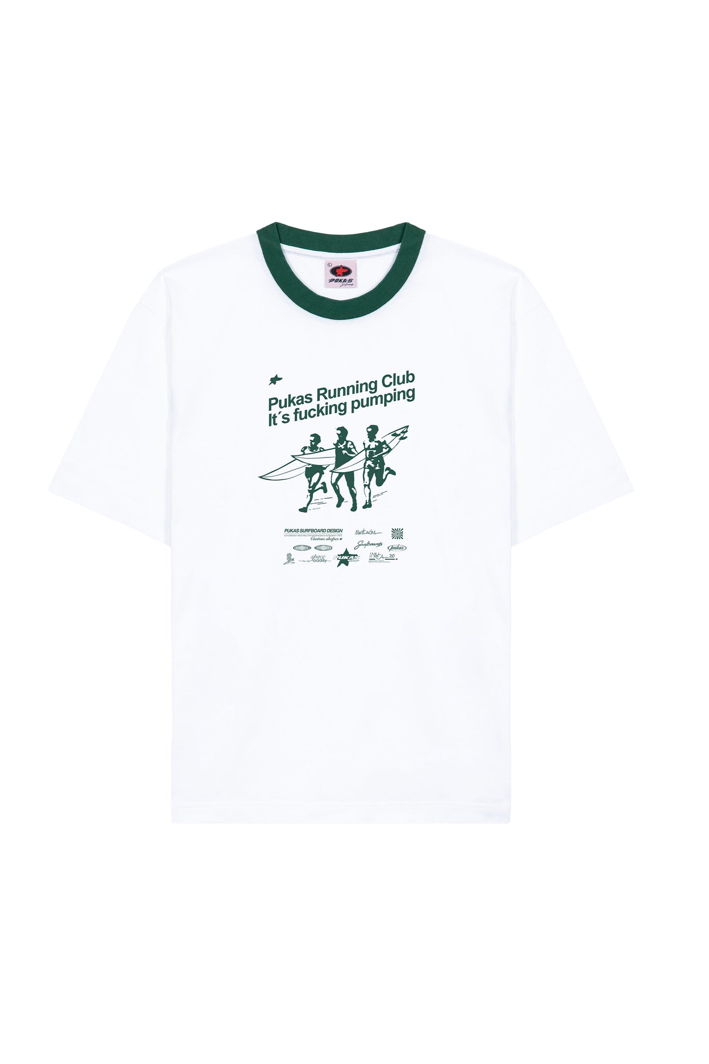 Pukas Running Club tee on a white background