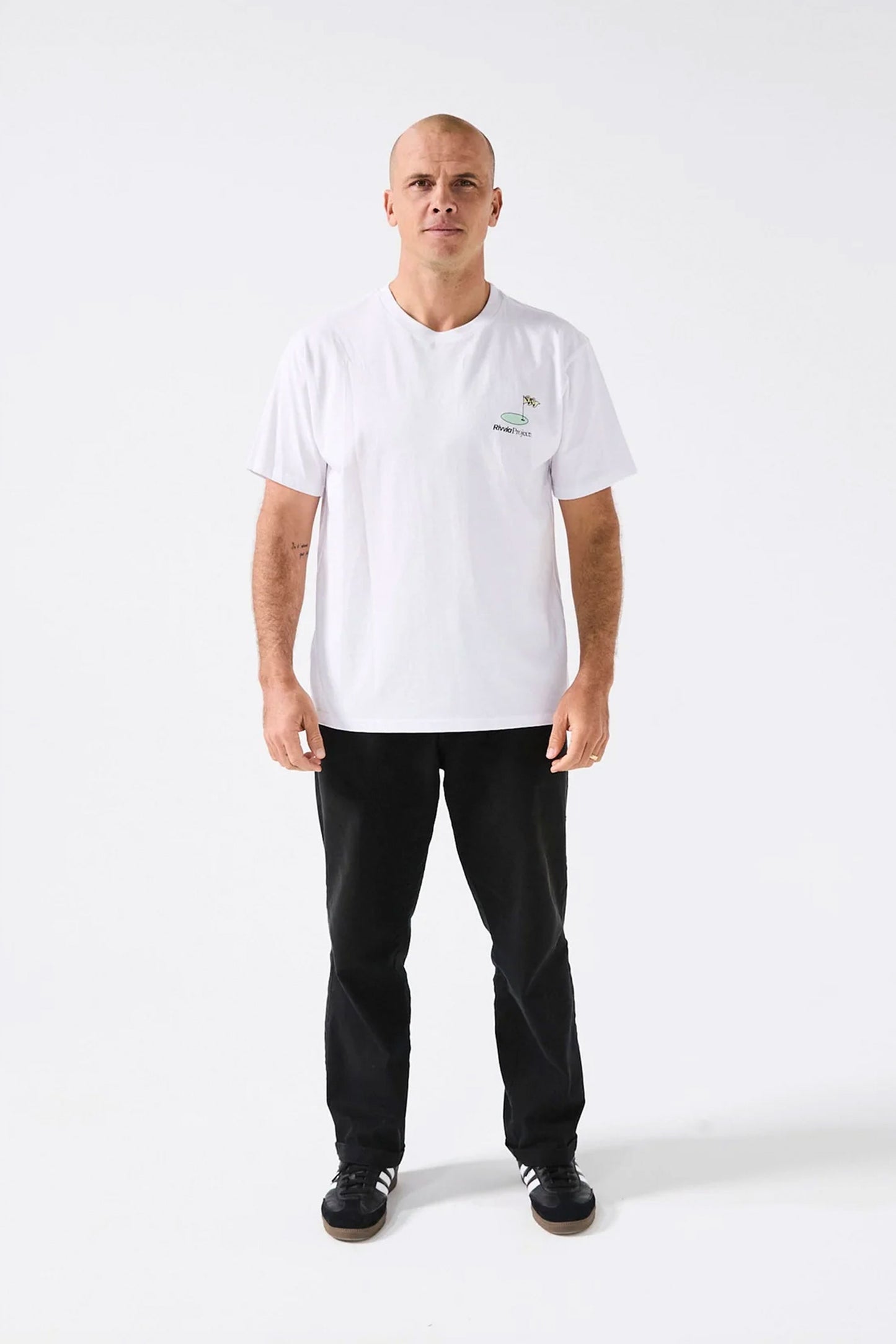 Pukas Surf Shop Man Tee Rivvia Partee White