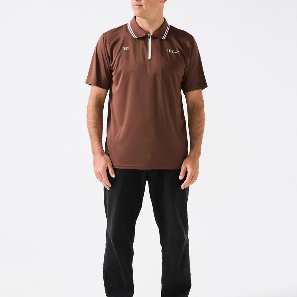 Pukas Surf Shop Man Tee Rivvia Rpl Polo Brown