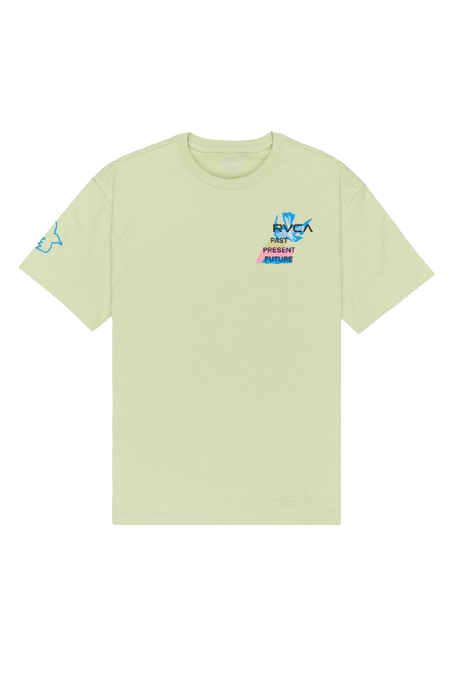 RVCA AF Balance Tee in GEQ0 – men's graphic tee in army tone, new arrival at Pukas Surf Shop