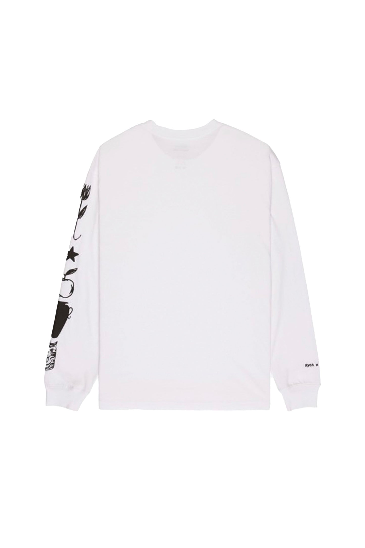 RVCA AF Birds Long Sleeve Tee in White – men's graphic long sleeve, new arrival at Pukas Surf Shop