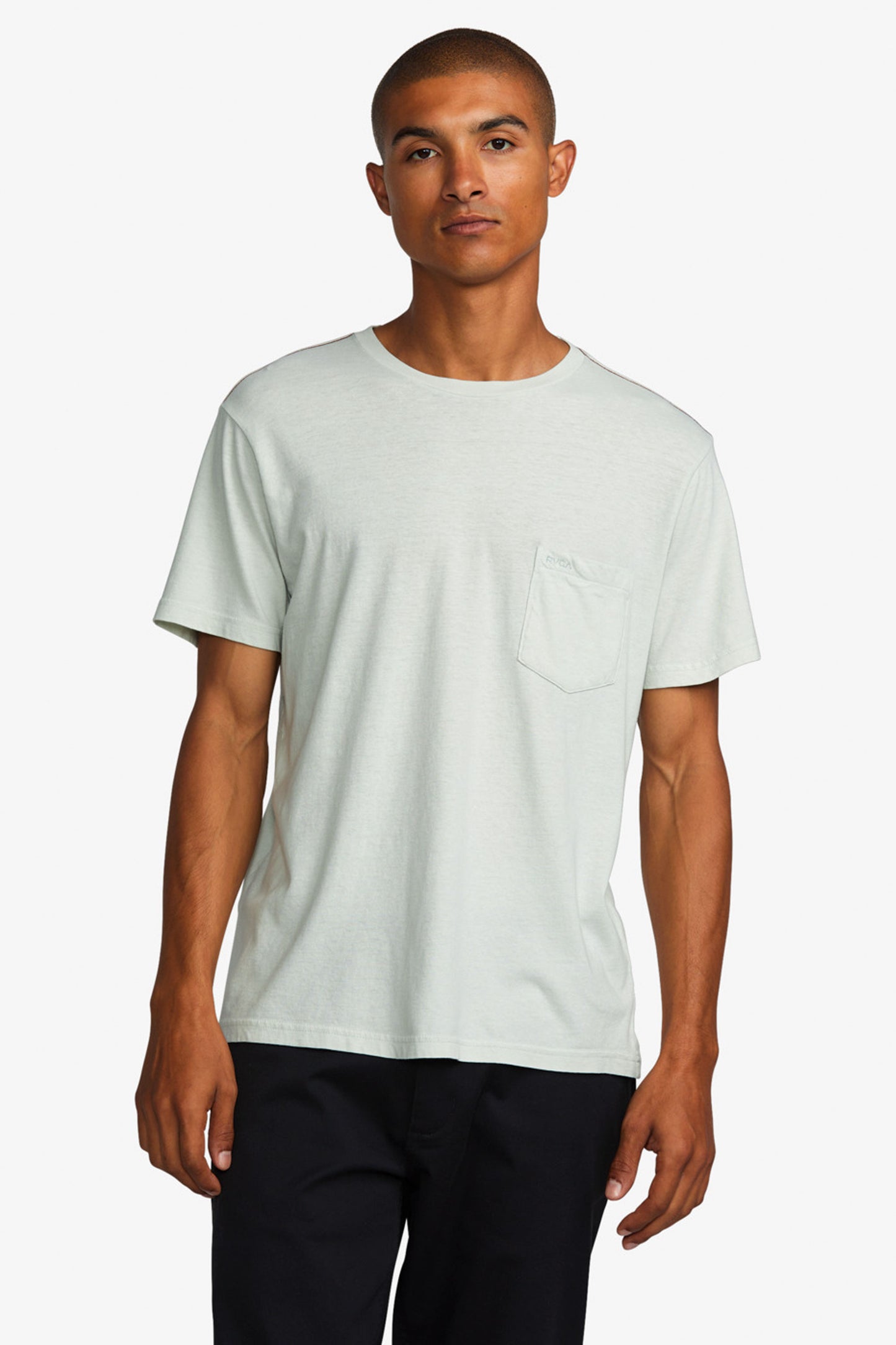 Pukas-Surf-Shop-Man-Tee-Rvca-PTC-2-Pigment-Green-Tea