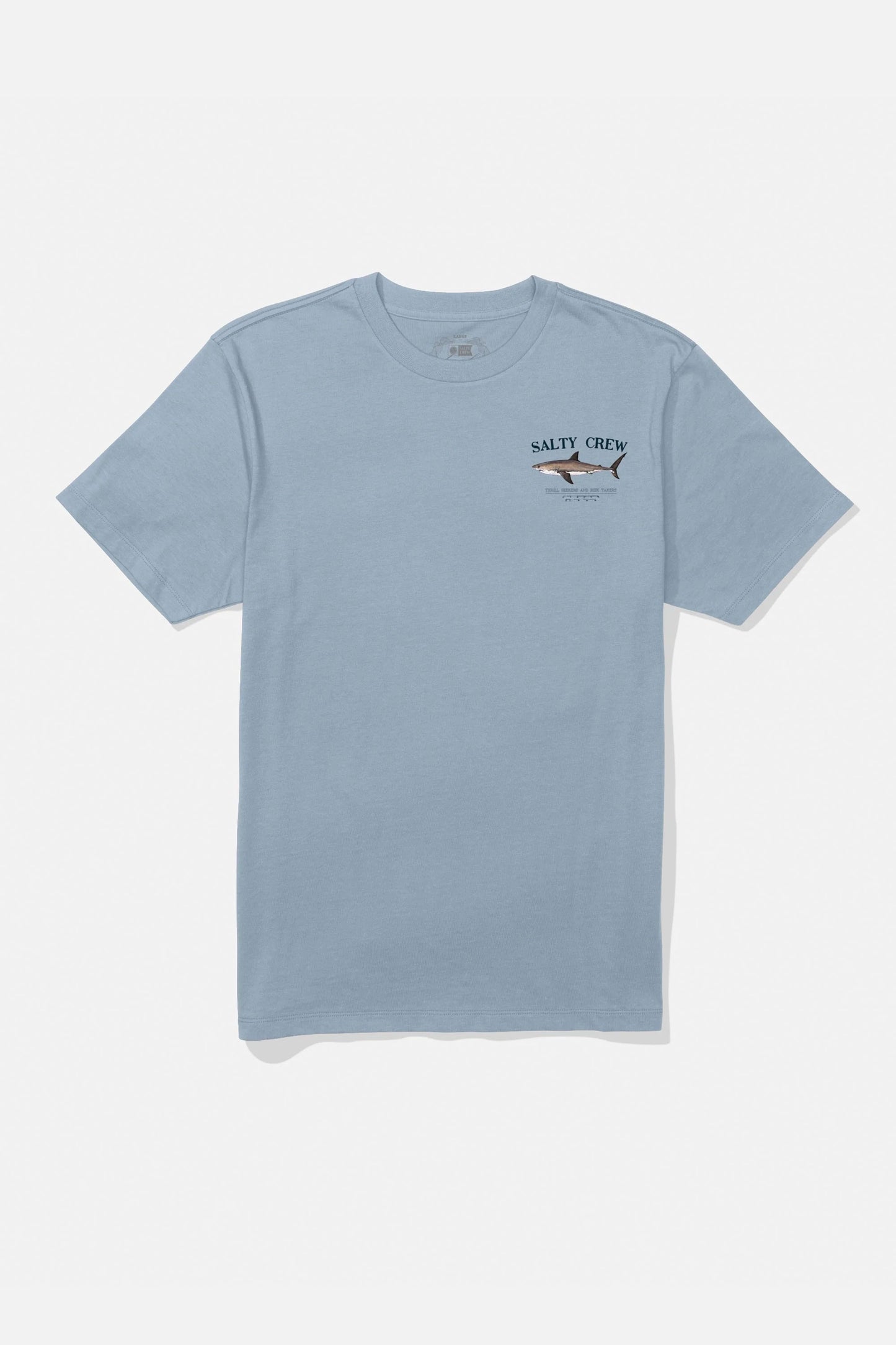 Pukas Surf Shop Salty Crew graphic tee in blue fog