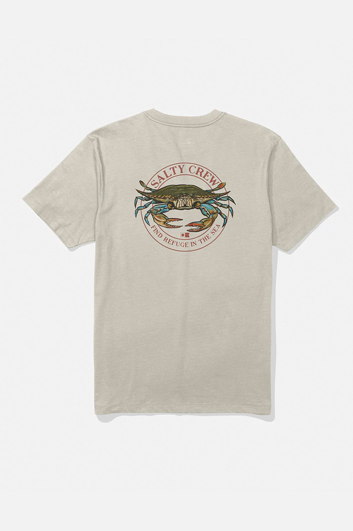 Pukas Surf Shop Salty Crew graphic tee in moonbeam